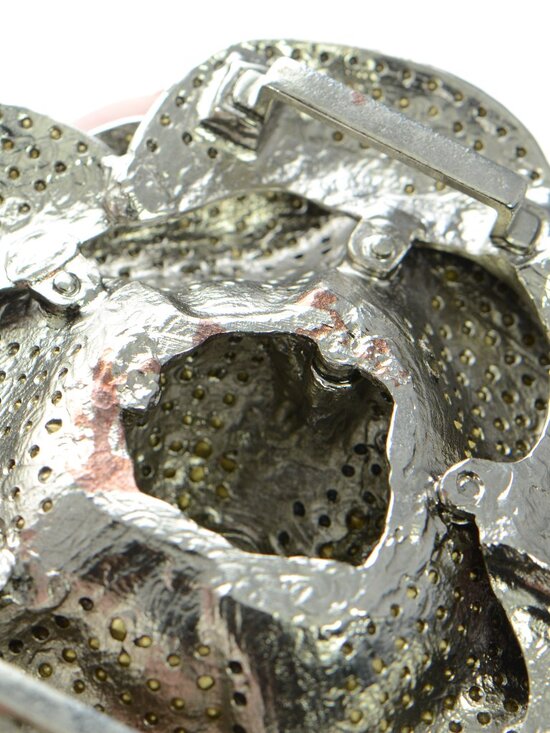 Oscar de la Renta Large Pave Crystal Rose Buckle main image 10